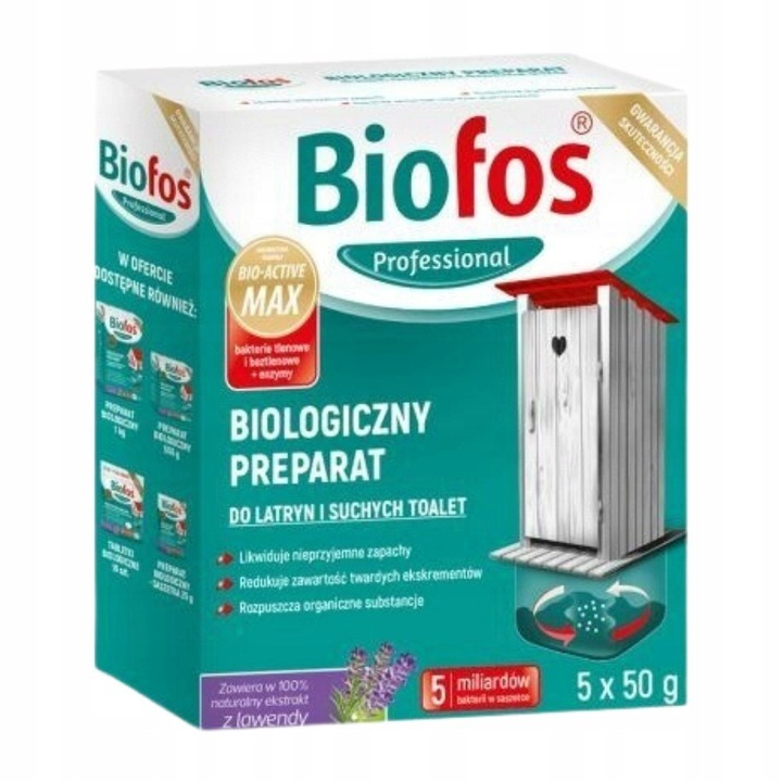 Biologiczny preparat do latryn i suchych toalet Biofos Professional 250 g