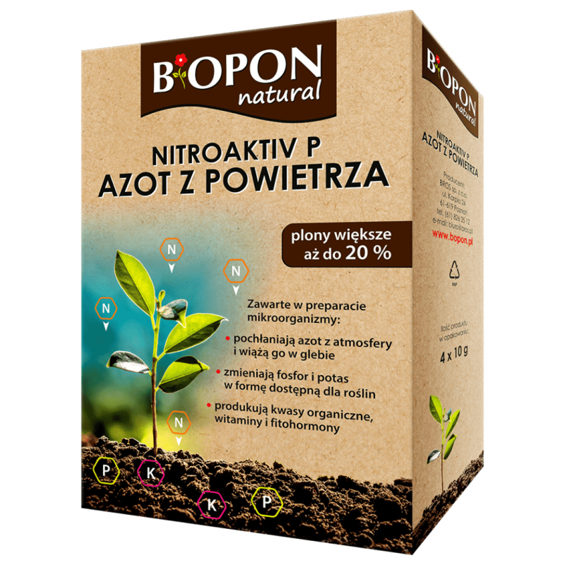 Biologiczny preparat Nitroaktiv P azot powietrza Bopon natural 40 g