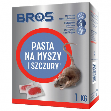 BROS Trutka pasta na myszy i szczury 1kg