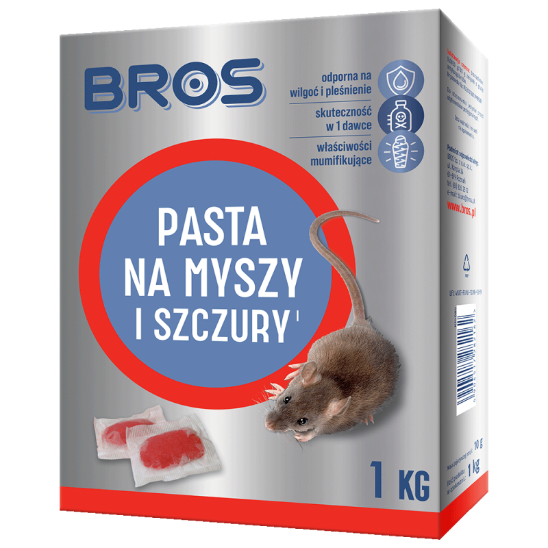 BROS Trutka pasta na myszy i szczury 1kg