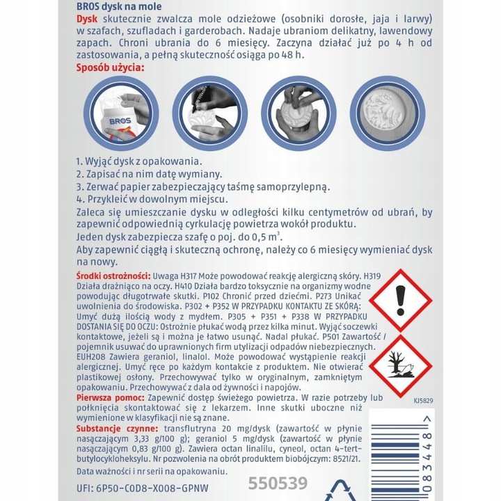 Dysk na mole Kwiat pomarańczy Bros