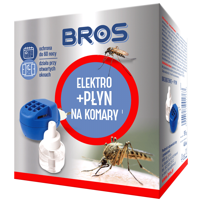 Elektrofumigator + płyn na komary Bros 40 ml