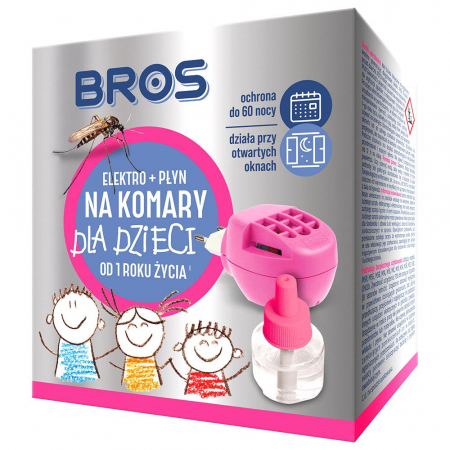Elektrofumigator + płyn na komary dla dzieci sensitive Bros 40 ml