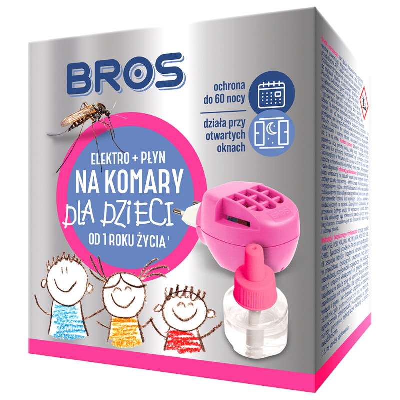 Elektrofumigator + płyn na komary dla dzieci sensitive Bros 40 ml