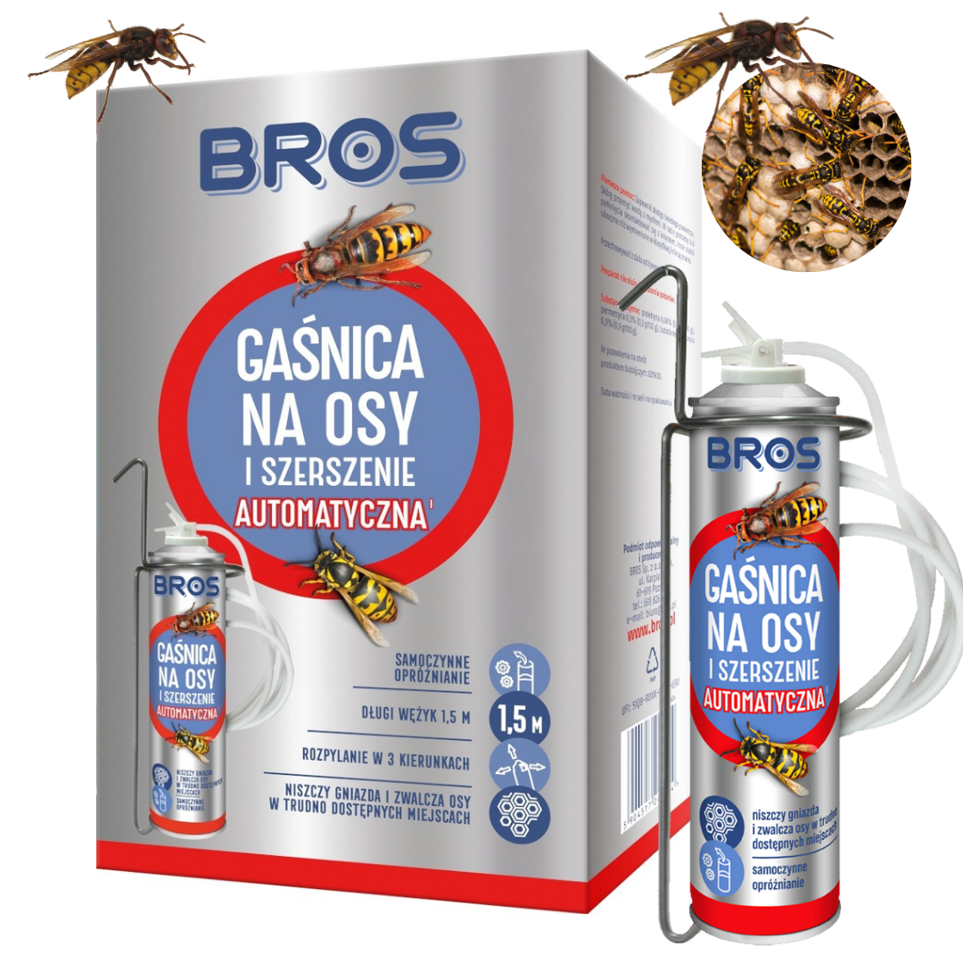 Gaśnica na osy i szerszenie automatyczna Bros 400 ml