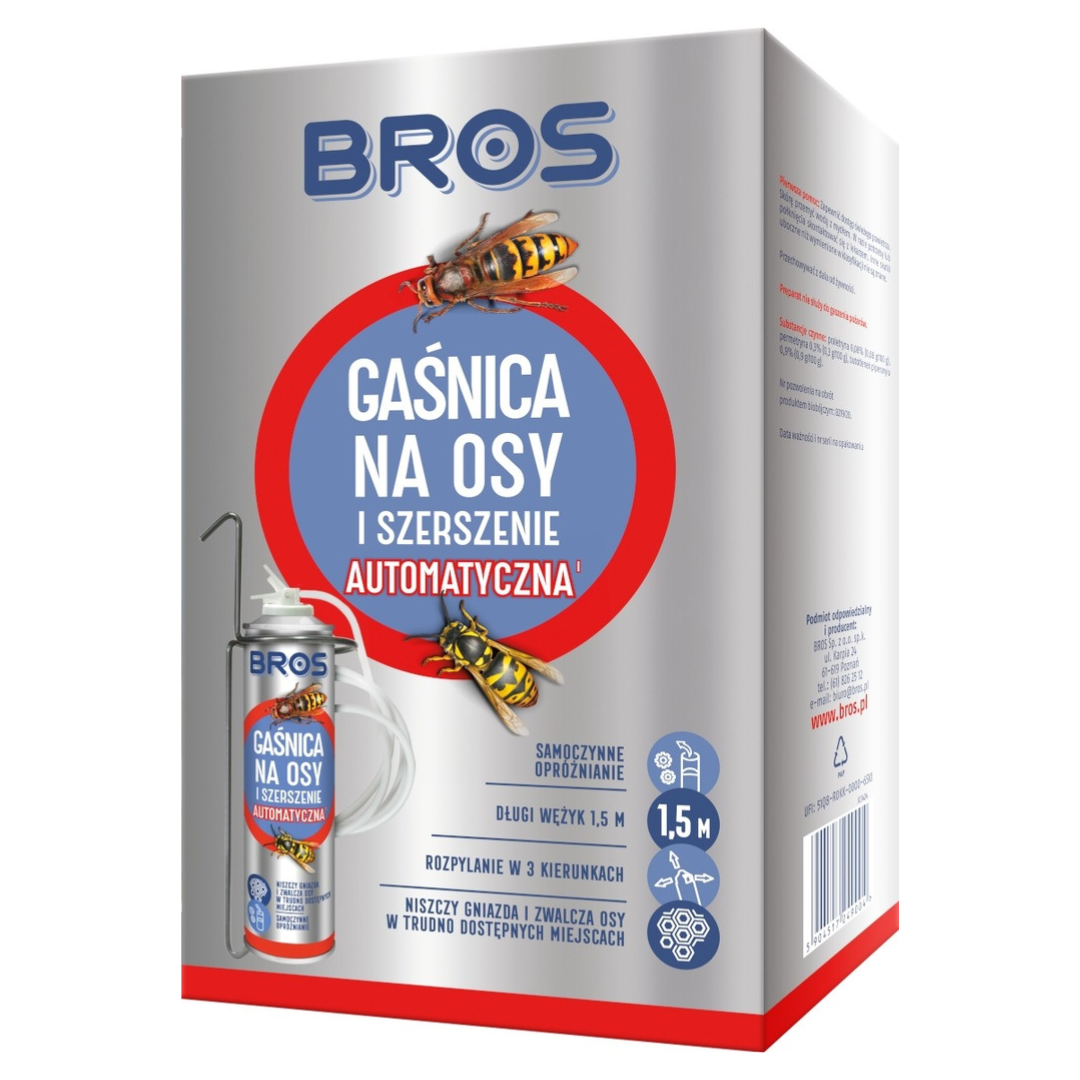 Gaśnica na osy i szerszenie automatyczna Bros 400 ml