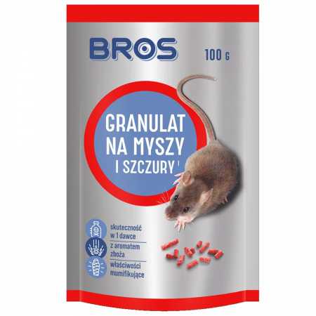 Granulat na myszy i szczury Bros 100 g