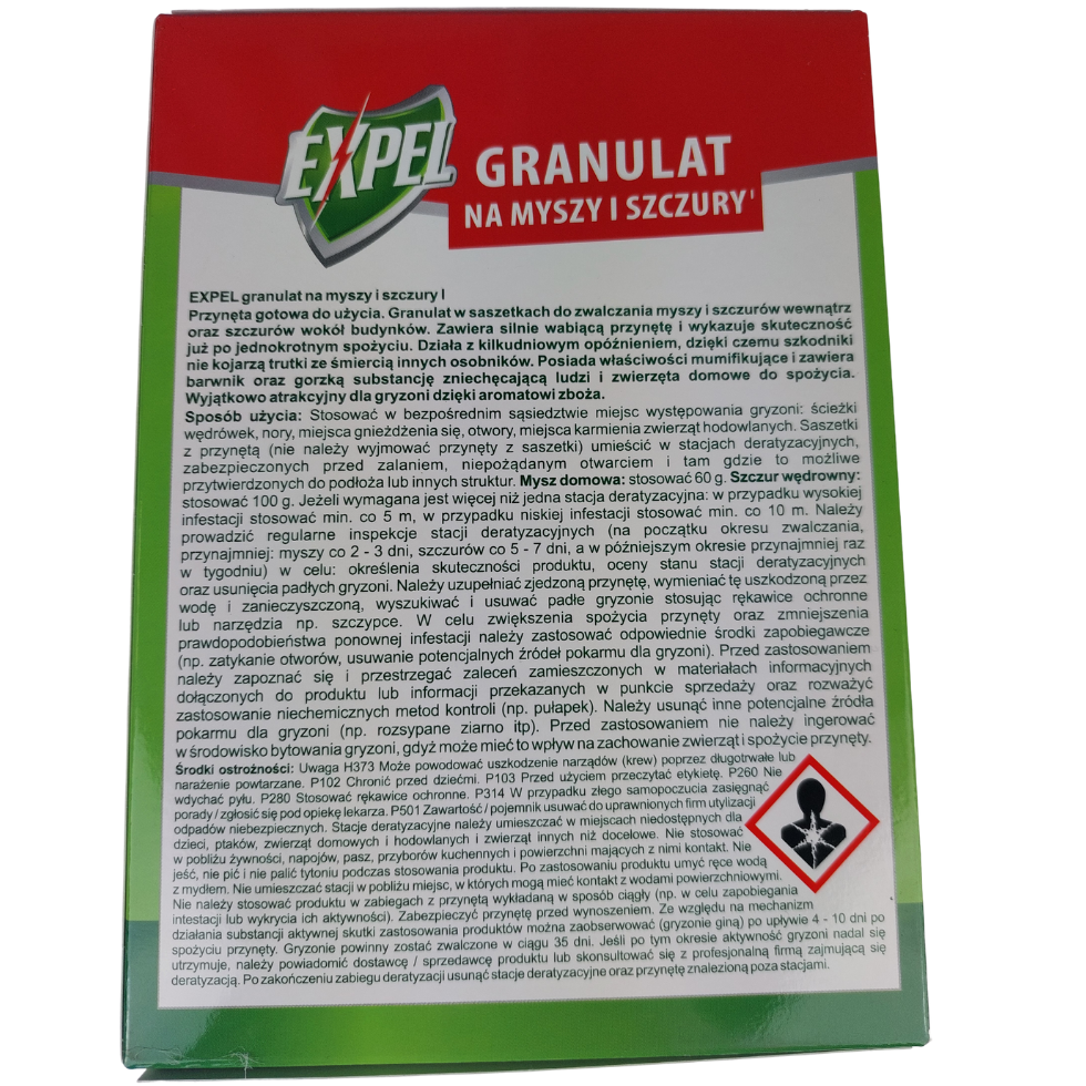 Granulat na myszy i szczury Expel 140 g