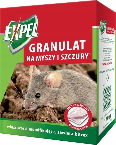 Granulat na myszy i szczury Expel 140 g
