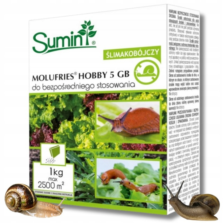Granulat na ślimaki Molufries 5 GB Sumin 1 kg