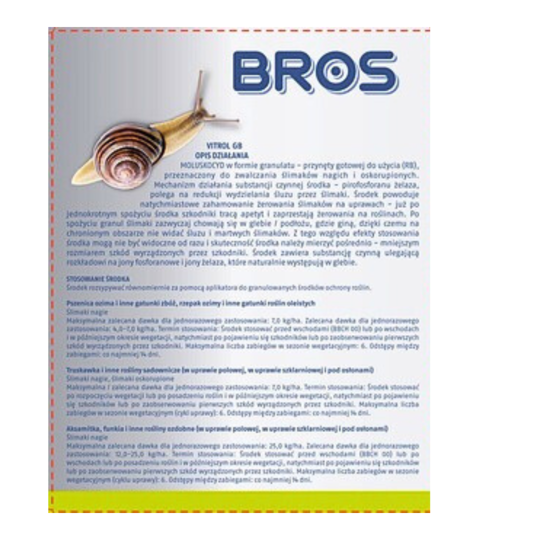 Granulat na Ślimaki Vitrol GB 5 kg