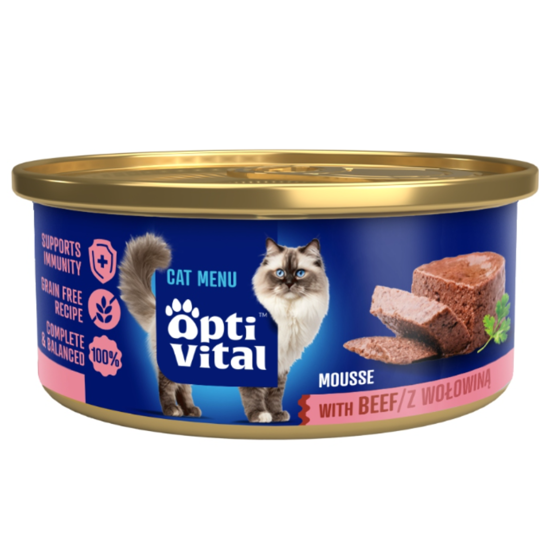 Karma dla kota OptiVital mix smaków 85 g (12 sztuk)