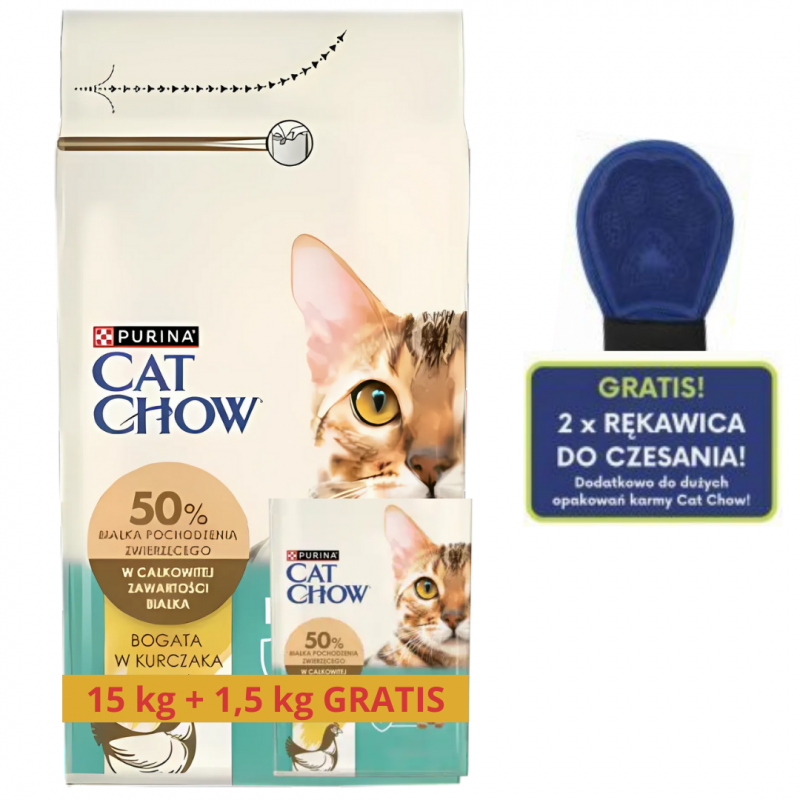 Karma dla kota Purina Cat Chow Hairball Control bogata w Kurczaka 16,5 kg