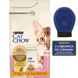 Karma dla kota Purina Cat Chow Kitten bogata w Kurczaka 16,5 kg