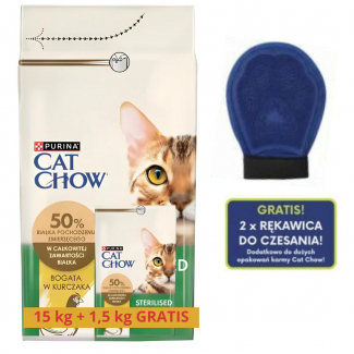 Karma dla kota Purina Cat Chow Sterilised bogata w Kurczaka 16,5 kg