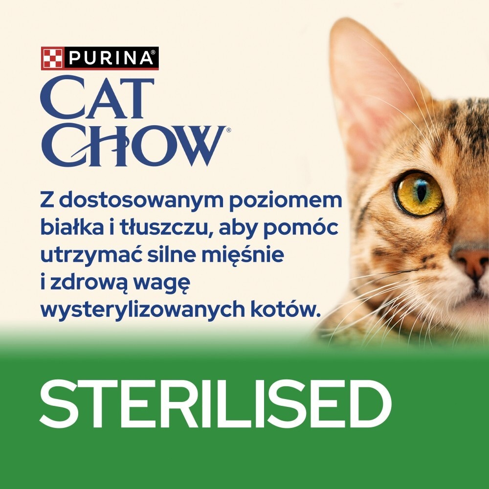 Karma dla kota Purina Cat Chow Sterilised z Indykiem 16,5 kg
