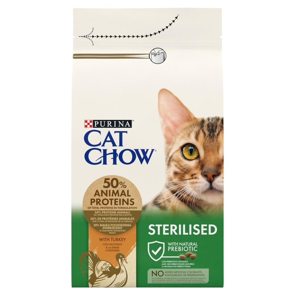 Karma dla kota Purina Cat Chow Sterilised z Indykiem 16,5 kg