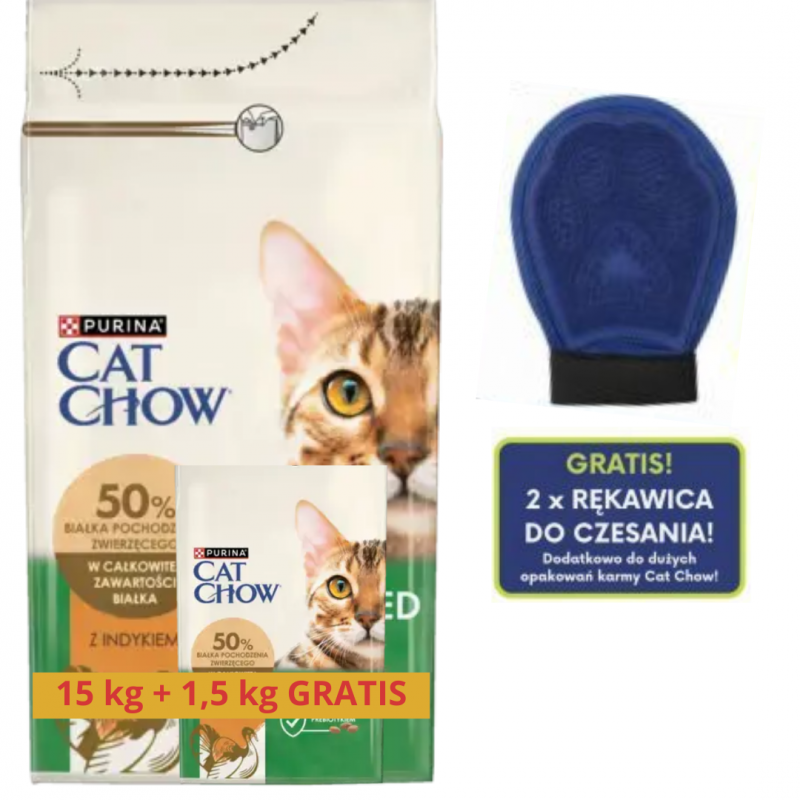 Karma dla kota Purina Cat Chow Sterilised z Indykiem 16,5 kg