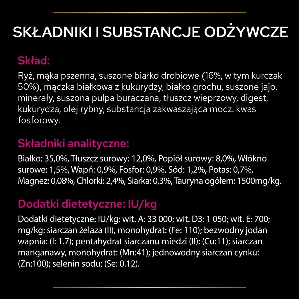 Karma dla kota Purina Pro Plan Veterinary Diets Feline UR St/Ox Urinary z kurczakiem 1,5 kg