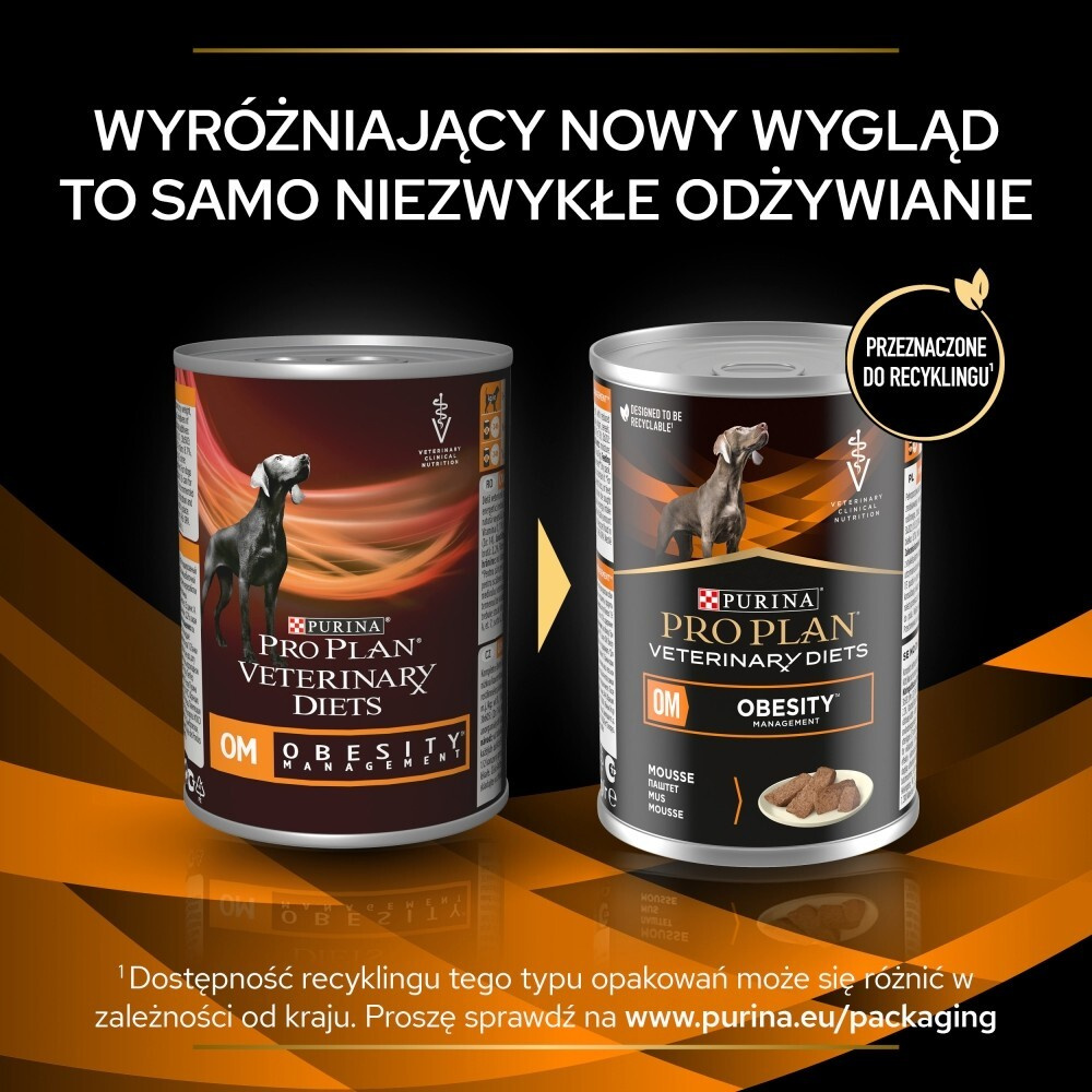 Karma dla psa mus Purina Pro Plan Veterinary Diets Canine OM Obesity Management  400 g