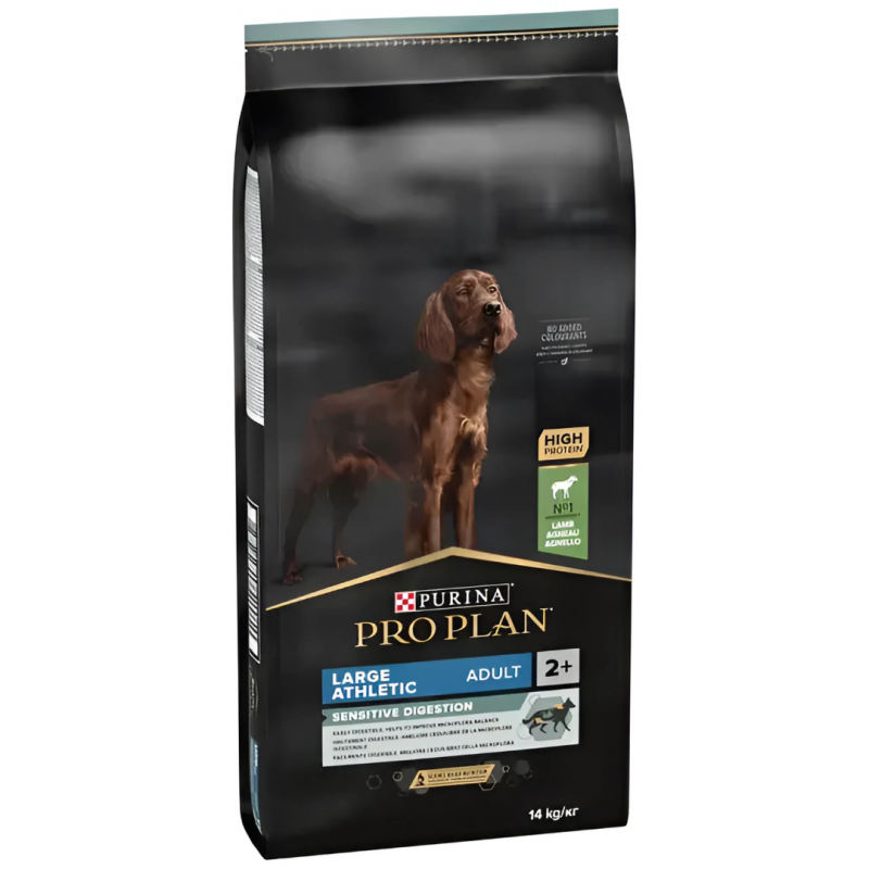 Karma dla psa Purina Pro Plan Sensitive Digestion Large Athletic Adult bogata w jagnięcinę 14 kg