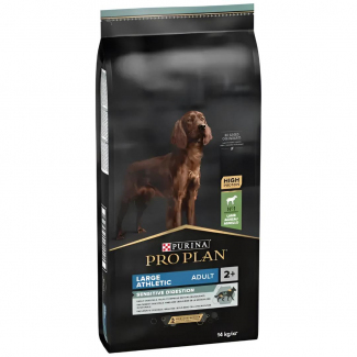 Karma dla psa Purina Pro Plan Sensitive Digestion Large Athletic Adult bogata w jagnięcinę 14 kg