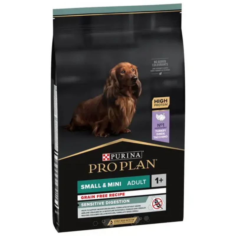 Karma dla psa Purina Pro Plan Sensitive Digestion Small & Mini Adult bogata w indyka 7 kg