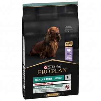 Karma dla psa Purina Pro Plan Sensitive Digestion Small & Mini Adult bogata w indyka 7 kg