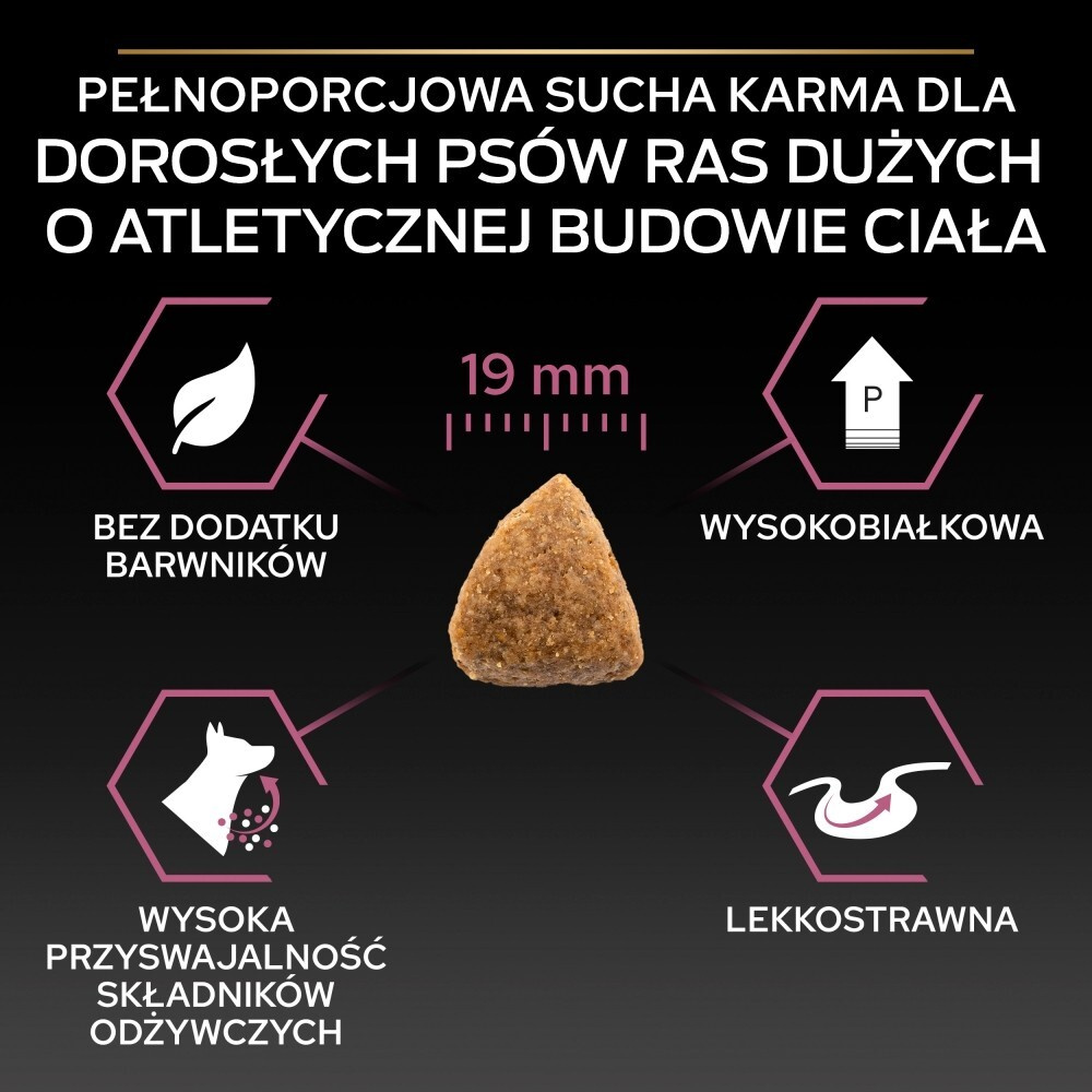 Karma dla psa Purina Pro Plan Sensitive Skin Large Athletic Adult bogata w łososia 14 kg