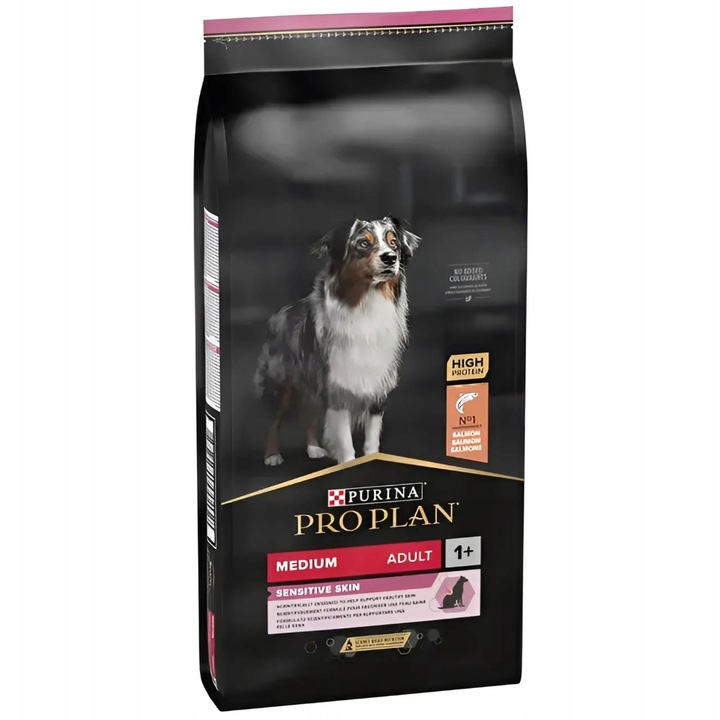 Karma dla psa Purina Pro Plan Sensitive Skin Medium Adult  bogata w łososia 14 kg