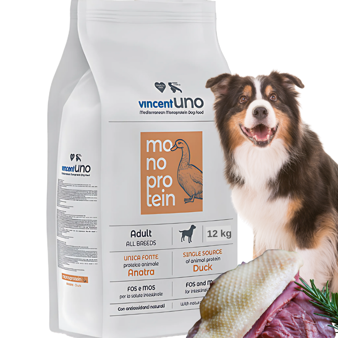 Karma dla psa Vincent UNO monobiałkowa kaczka 12 kg