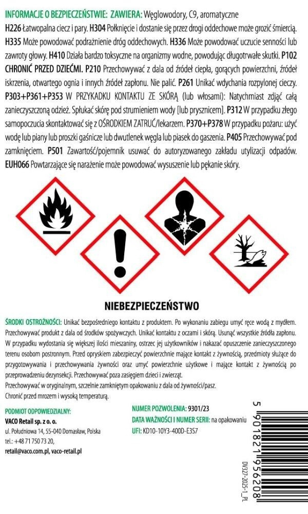 Koncentrat na komary, kleszcze i muchy Green Garden Vaco 1 l