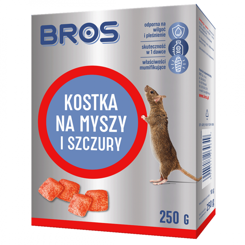 Kostka na myszy i szczury Bros 100 g