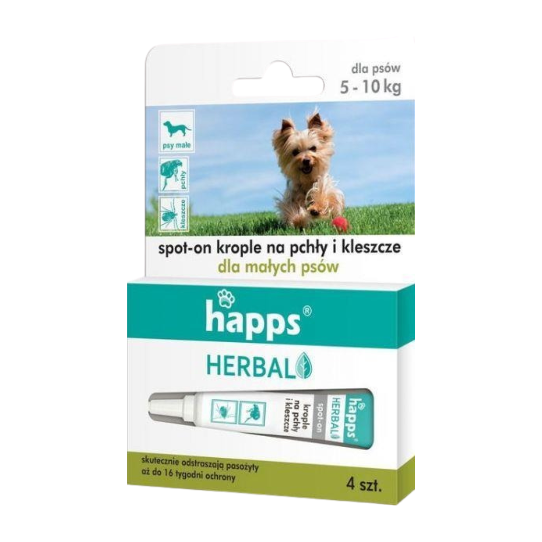 Krople na pchły i kleszcze dla psów - Środek dla małych psów 5-10 kg