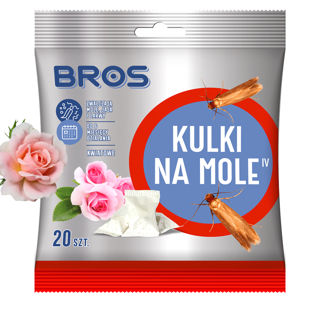 Kulki na mole Bros zapach kwiatowy (20 sztuk)