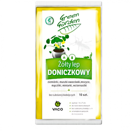 Lep doniczkowy żółty Green Garden Vaco (10 sztuk)