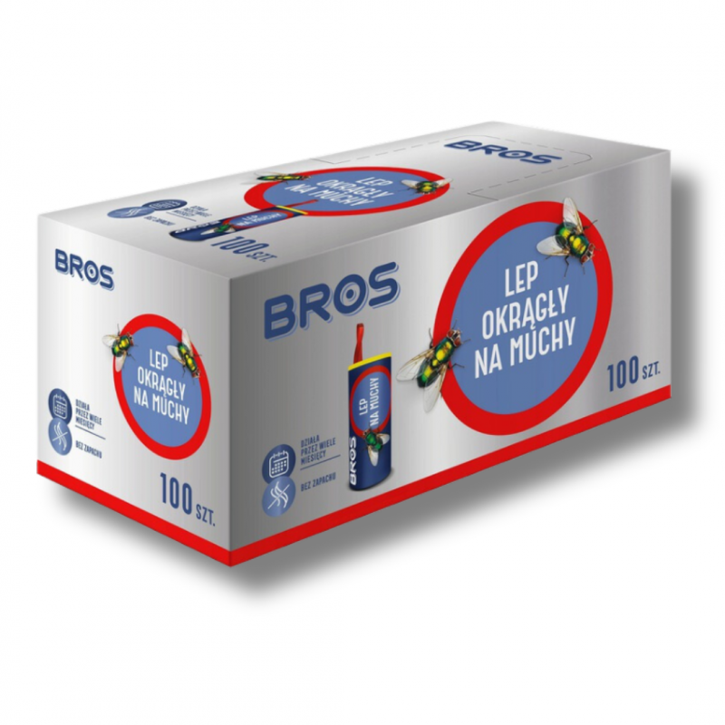 Lep na muchy okrągły Bros (100 sztuk)