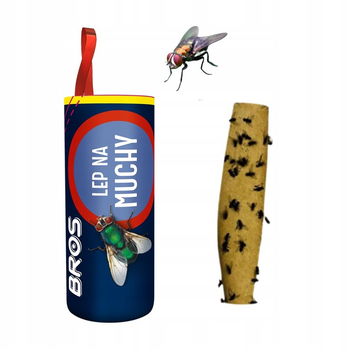 Lep na muchy okrągły Bros (4 sztuki)