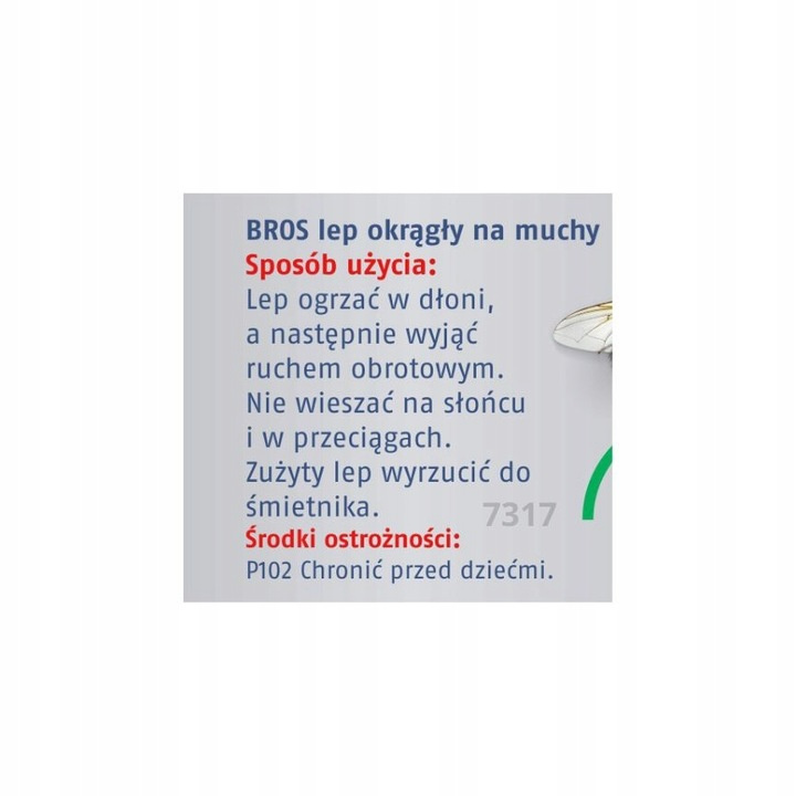 Lep na muchy okrągły Bros (4 sztuki)