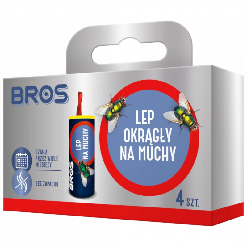 Lep na muchy okrągły Bros (4 sztuki)