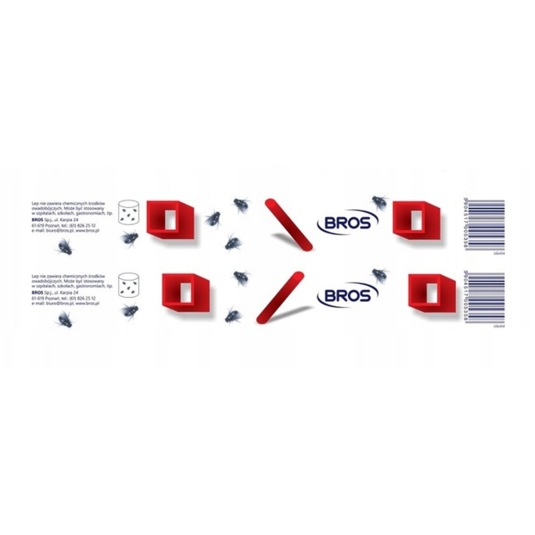 Lep na muchy płaski Bros (5 sztuk)