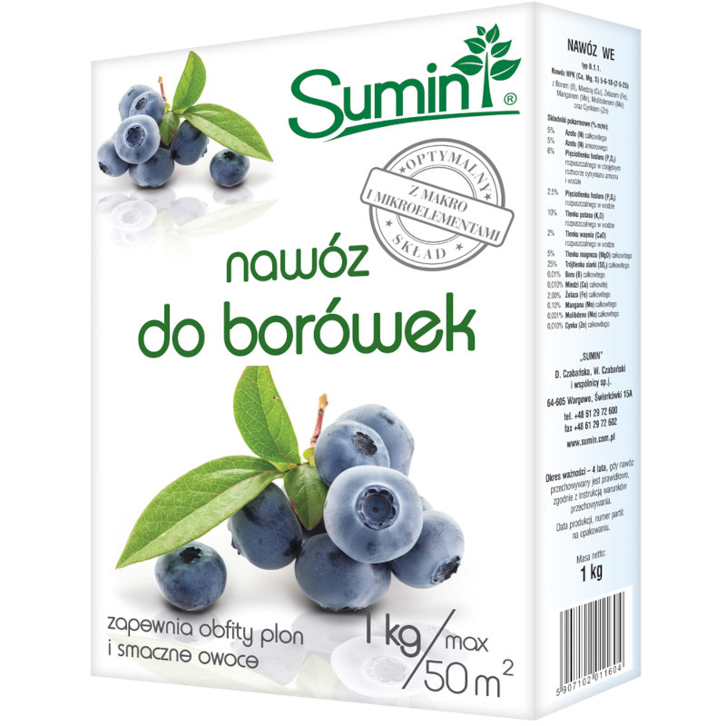 Nawóz do borówek Sumin 1 kg