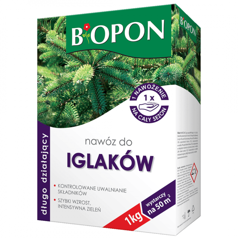 Nawóz do iglaków długo działający Biopon 1 kg