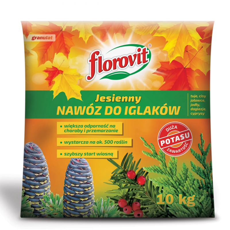 Nawóz do iglaków jesienny Florovit 10 kg worek