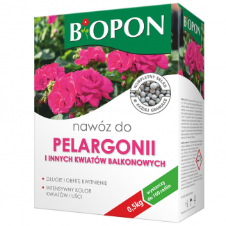 Nawóz do pelargonii i innych kwiatów balkonowych Bopon 500 g