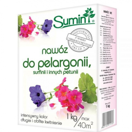 Nawóz do pelargonii, surfinii Sumin 1 kg