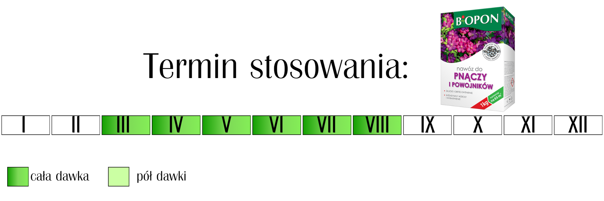 Nawóz do pnączy i powojników Biopon 1 kg