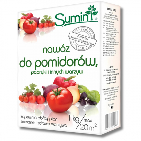 Nawóz do pomidorów, papryki i innych warzyw Sumin 1 kg