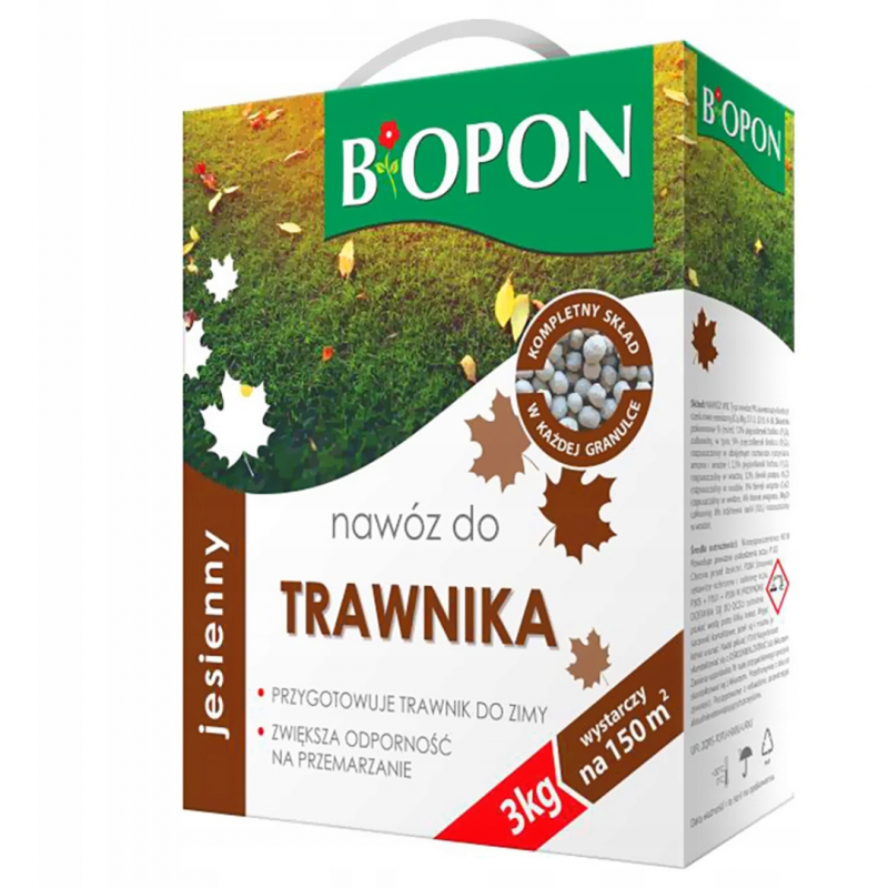 Nawóz do trawnika jesienny Biopon 3 kg