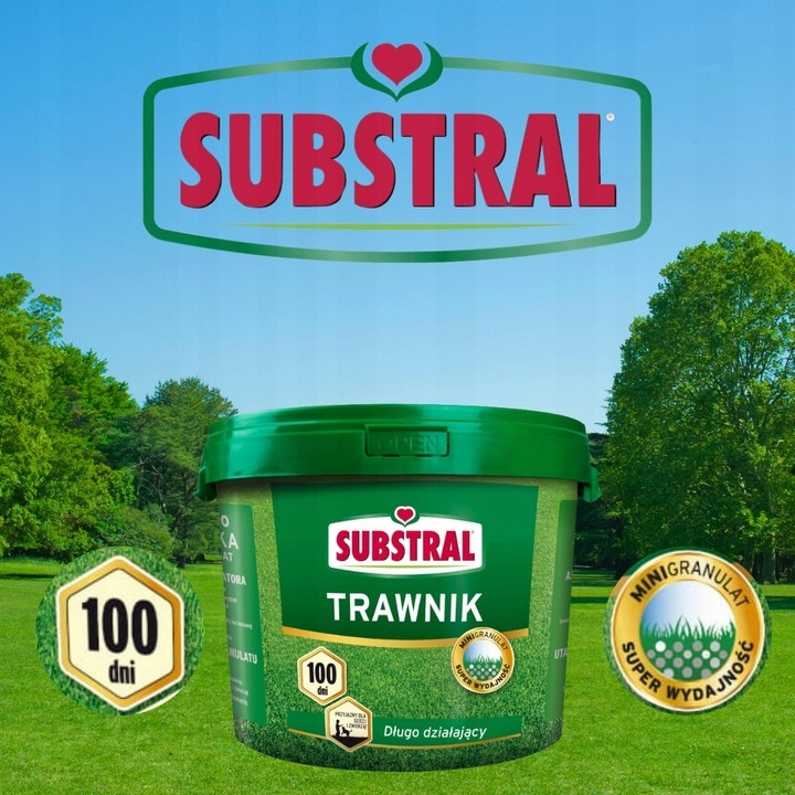 Nawóz do trawnika Substral 100 dni 14,5 kg